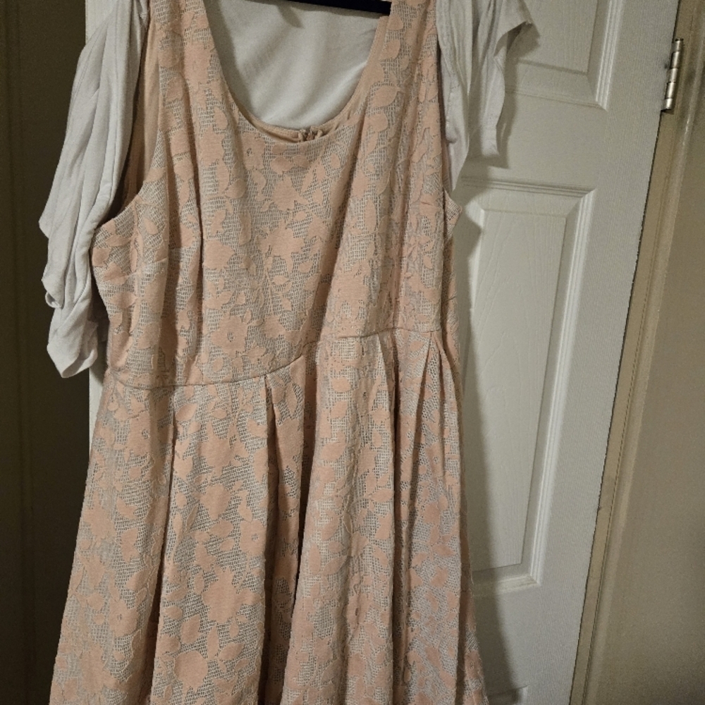 Charming Pink Lace Dress
